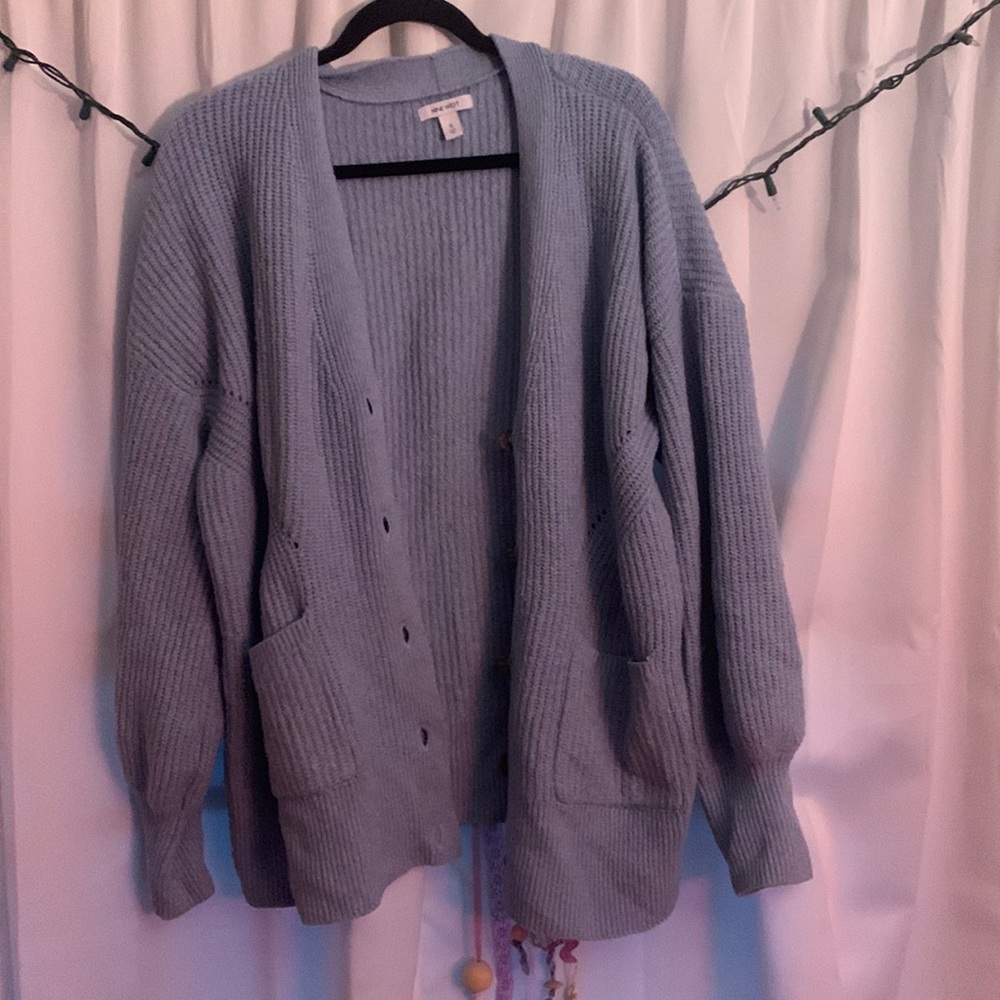 Nine West light blue cardigan